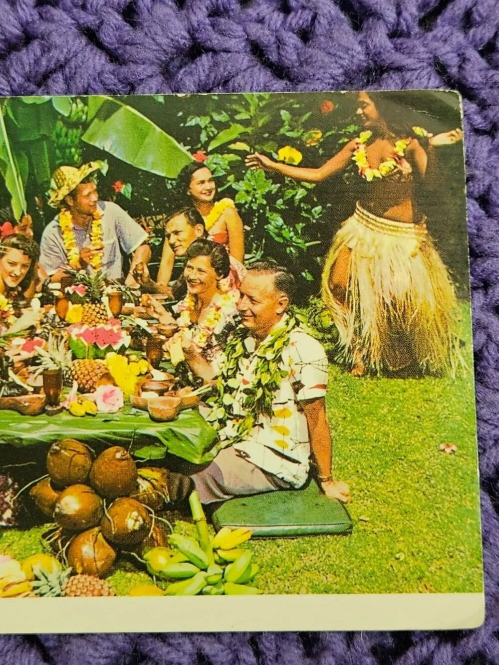 Luau Hawaiian Feast Postcard